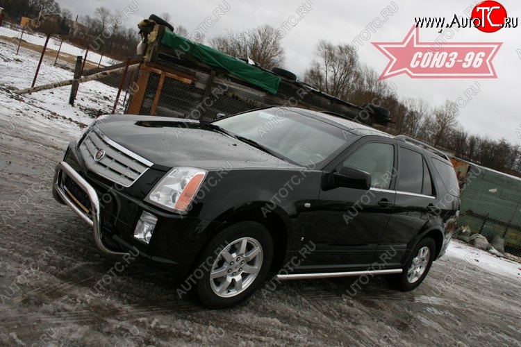 18 629 р. Решётка передняя мини d 60 низкая  Cadillac SRX (2004-2009)  с доставкой в г. Чебоксары
