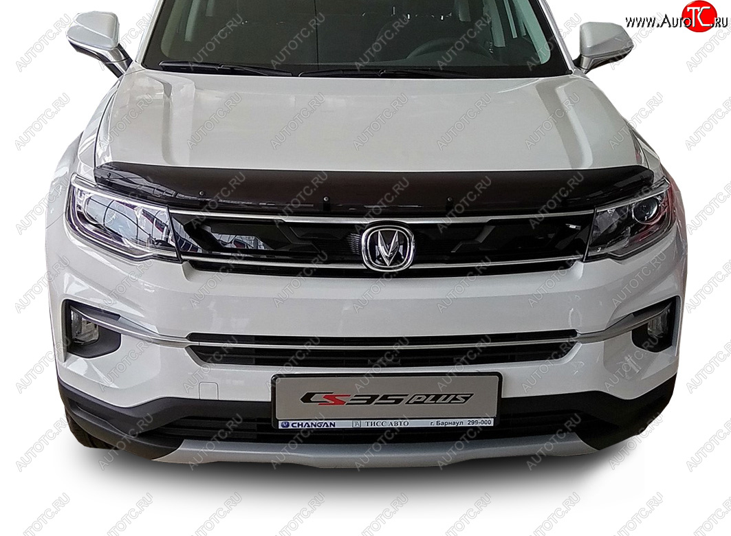 3 069 р. Дефлектор капота SIM  Changan CS35 Plus (2018-2022) дорестайлинг  с доставкой в г. Чебоксары
