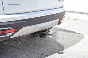 11 999 р. Фаркоп Petroil Tuning (съемный квадрат) Changan CS35 Plus дорестайлинг (2018-2022) (Без заглушки )  с доставкой в г. Чебоксары. Увеличить фотографию 2