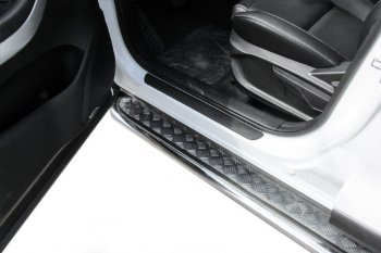 17 899 р. Защита порогов Slitkoff (Ø 57 мм, с листом)  Chery Tiggo 7 (2016-2020)  с доставкой в г. Чебоксары. Увеличить фотографию 4