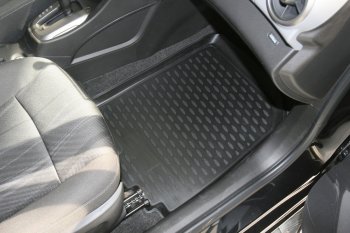 2 279 р. Коврики в салон (полиуретан) Element  Chevrolet Aveo T300 седан (2011-2015)  с доставкой в г. Чебоксары. Увеличить фотографию 2