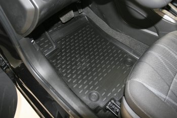 2 279 р. Коврики в салон (полиуретан) Element  Chevrolet Aveo T300 седан (2011-2015)  с доставкой в г. Чебоксары. Увеличить фотографию 3