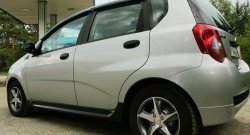 6 749 р. Накладки порогов RA  Chevrolet Aveo  T250 (2006-2011) хэтчбек 5 дв рестайлинг (Поверхность глянец (под окраску), Неокрашенные)  с доставкой в г. Чебоксары. Увеличить фотографию 4
