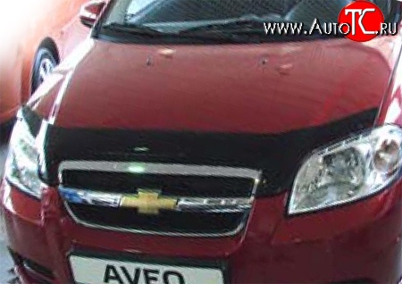 2 699 р. Дефлектор капота NovLine  Chevrolet Aveo  T250 (2006-2011), ЗАЗ Vida (2012-2018)  с доставкой в г. Чебоксары