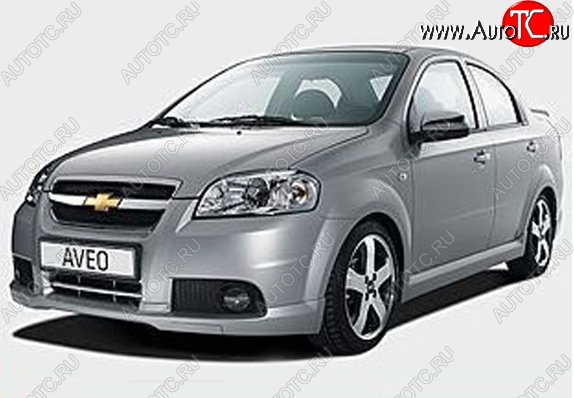 5 099 р. Пороги накладки CT v2 Chevrolet Aveo T250 седан рестайлинг (2006-2011) (Неокрашенные)  с доставкой в г. Чебоксары
