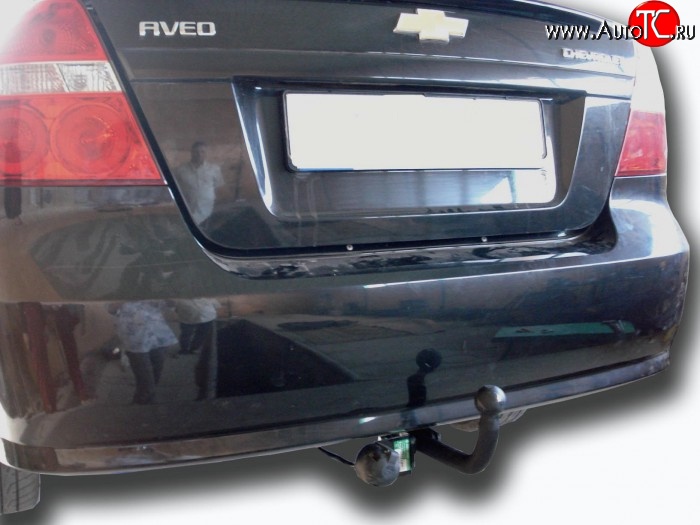 9 749 р. Фаркоп Leader Chevrolet Aveo T250 седан рестайлинг (2006-2011) (Без электропакета и розетки)  с доставкой в г. Чебоксары