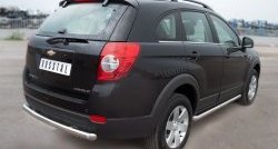 15 349 р. Одинарная защита заднего бампера из трубы диаметром 63 мм SLITKOFF  Chevrolet Captiva (2011-2013) 1-ый рестайлинг  с доставкой в г. Чебоксары. Увеличить фотографию 4
