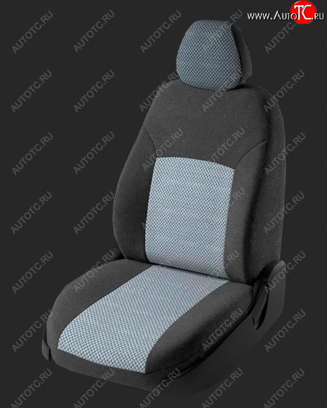5 399 р. Чехлы для сидений Lord Autofashion Дублин (жаккард, спинка 60/40, 2 Г-образных подголовника) Ravon R4 (2016-2020) (Серый, вставка Стежок Серый)  с доставкой в г. Чебоксары