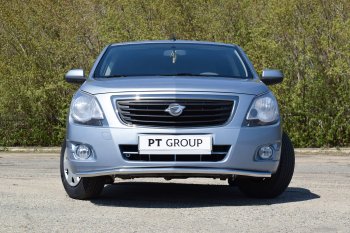 10 799 р. Защита переднего бампера Petroil Tuning (Ø38)  Chevrolet Cobalt (2019-2023) седан 2-ой рестайлинг (Нержавейка)  с доставкой в г. Чебоксары. Увеличить фотографию 4
