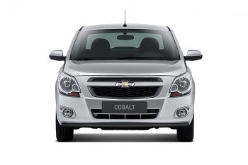 Защита переднего бампера Petroil Tuning (Ø38 мм) Chevrolet Cobalt седан 2-ой рестайлинг (2019-2023)