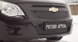 1 019 р. Зимняя заглушка воздухозаборника переднего бампера RA  Chevrolet Cobalt (2011-2016) седан дорестайлинг  с доставкой в г. Чебоксары. Увеличить фотографию 2