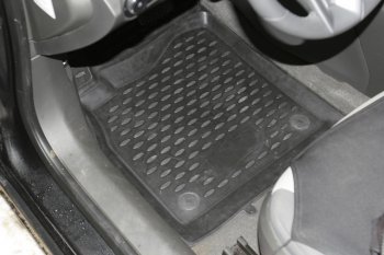 2 279 р. Комплект ковриков в салон Element 4 шт. (полиуретан) Chevrolet Cruze J300 седан дорестайлинг (2009-2012)  с доставкой в г. Чебоксары. Увеличить фотографию 2