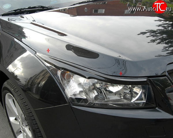 979 р. Реснички M-VRS на фары Chevrolet Cruze J305 хэтчбек дорестайлинг (2009-2012) (Неокрашенные)  с доставкой в г. Чебоксары
