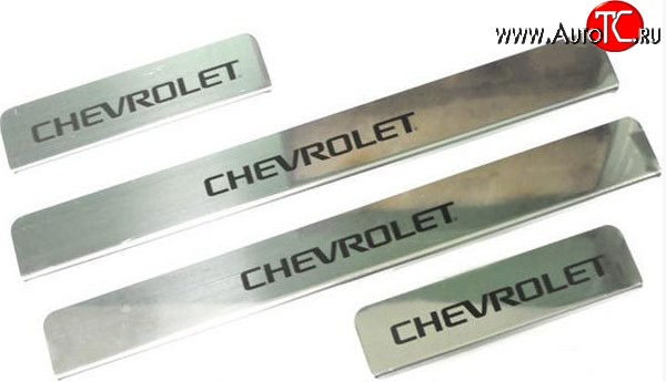 979 р. Накладки на порожки автомобиля M-VRS (нанесение надписи методом окраски) Chevrolet Orlando (2011-2018)  с доставкой в г. Чебоксары
