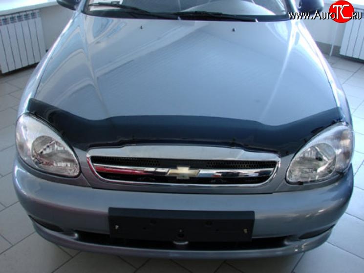 2 069 р. Дефлектор капота NovLine Daewoo Lanos T100 дорестайлинг, седан (1997-2002)  с доставкой в г. Чебоксары