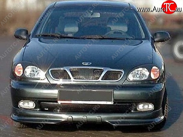 3 399 р. Накладка на передний бампер CT v3 Daewoo Sense Т100 седан (1997-2008) (Неокрашенная)  с доставкой в г. Чебоксары