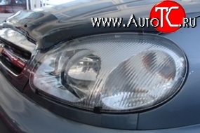 512 р. Прозрачная защита передних фар Novline Daewoo Lanos T100 дорестайлинг, седан (1997-2002)  с доставкой в г. Чебоксары