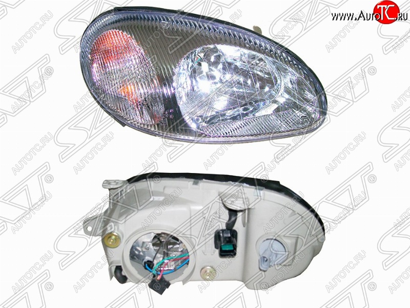 2 289 р. Правая передняя фара SAT Daewoo Sense Т100 седан (1997-2008)  с доставкой в г. Чебоксары