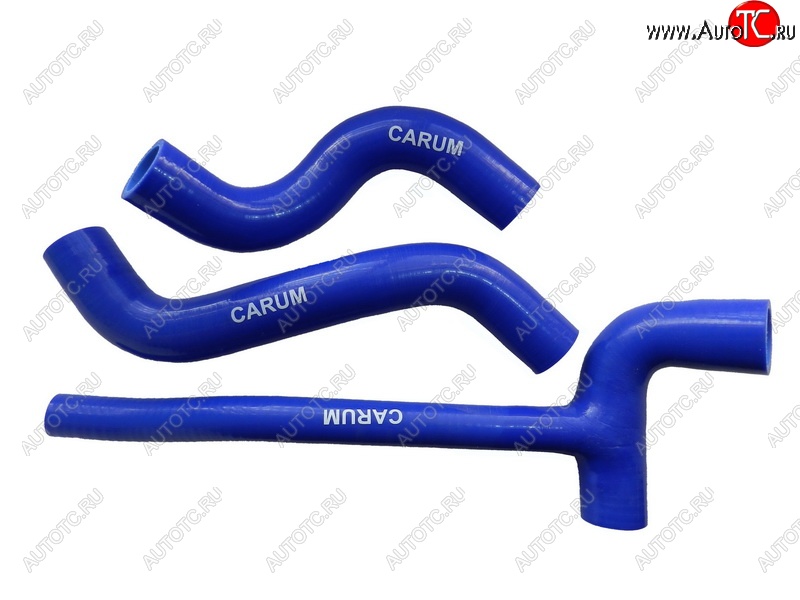 2 359 р. Патрубки радиатора (силикон) CARUM Лада Нива Трэвел (212300-80) (2021-2025) (комплект 2 шт. + тройник)  с доставкой в г. Чебоксары