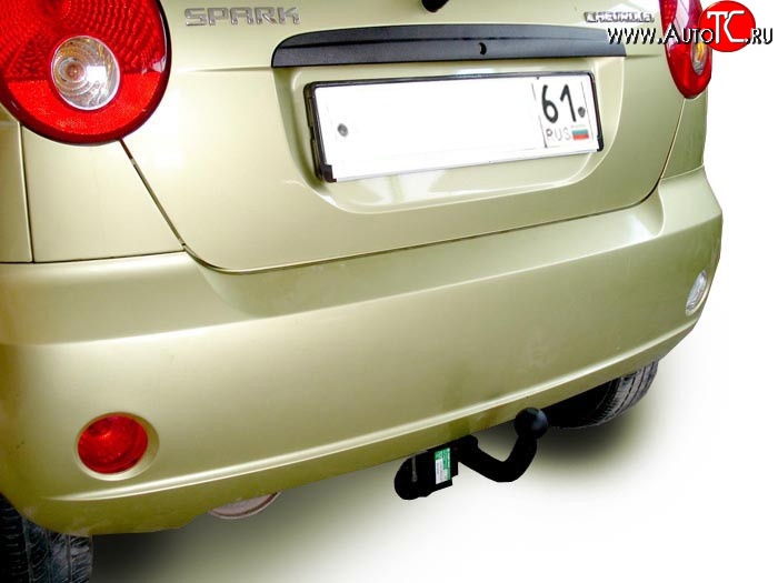 4 999 р. Фаркоп Лидер Плюс Chevrolet Spark M200,250 (2005-2010) (Без электропакета)  с доставкой в г. Чебоксары