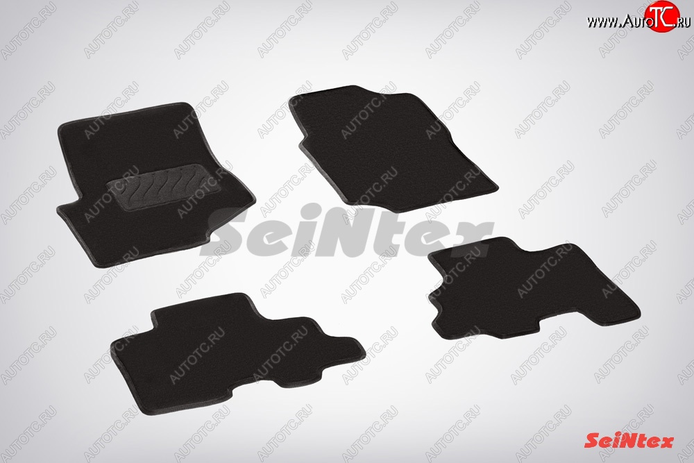 3 599 р. Износостойкие коврики в салон SeiNtex Premium LUX 4 шт. (ворсовые) Chevrolet Trailblazer GMT360 рестайлинг (2006-2012)  с доставкой в г. Чебоксары