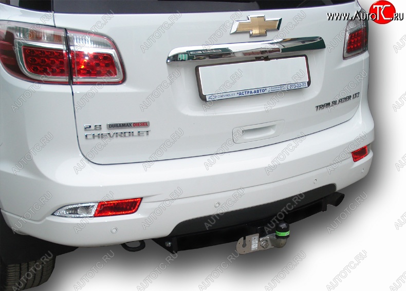 9 699 р. Фаркоп Лидер Плюс (съемный шар тип FC) Chevrolet Trailblazer GM800 рестайлинг (2016-2020) (Без электропакета)  с доставкой в г. Чебоксары