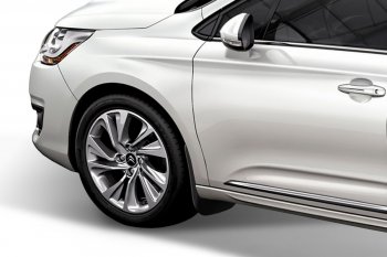 1 129 р. Брызговики (седан) Frosch  CITROEN C-elysee  дорестайлинг (2012-2017), Peugeot 301 (2012-2017) (Передние)  с доставкой в г. Чебоксары. Увеличить фотографию 2