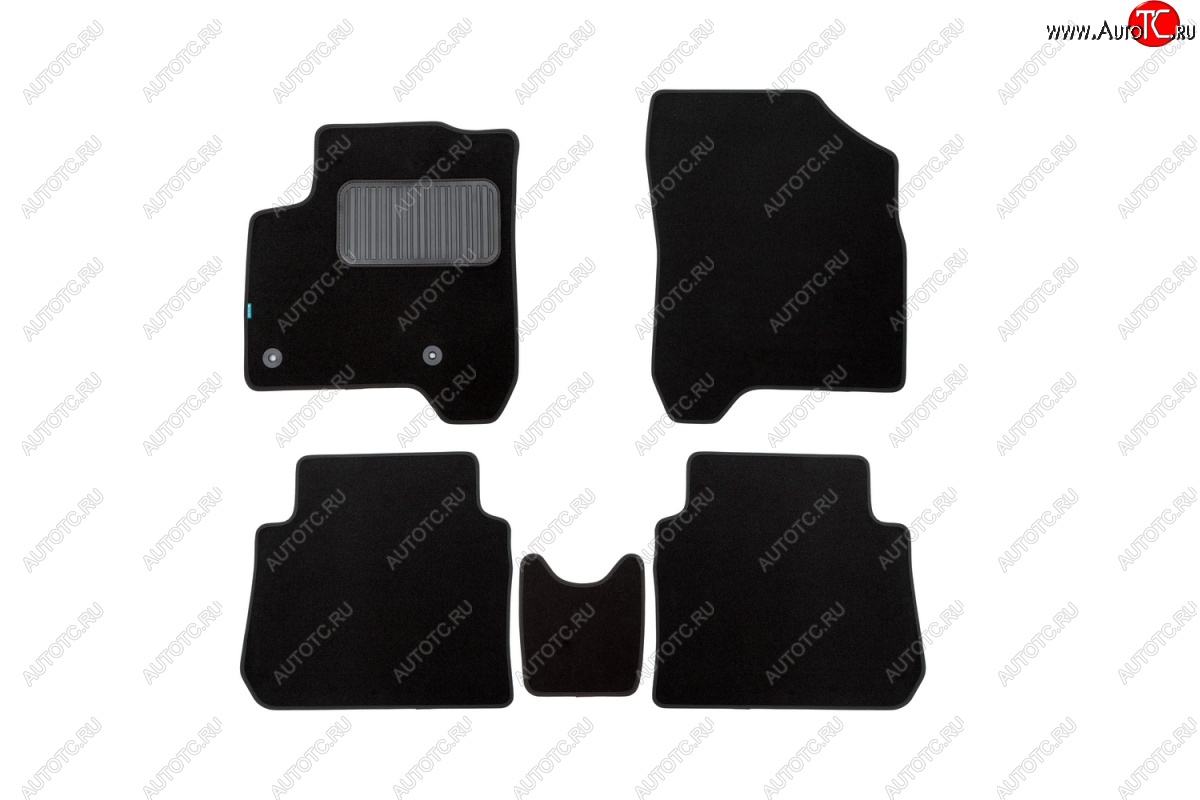419 р. Коврики в салон Klever Premium (текстиль)  CITROEN C3 Picasso  дорестайлинг (2008-2012) (Черный)  с доставкой в г. Чебоксары