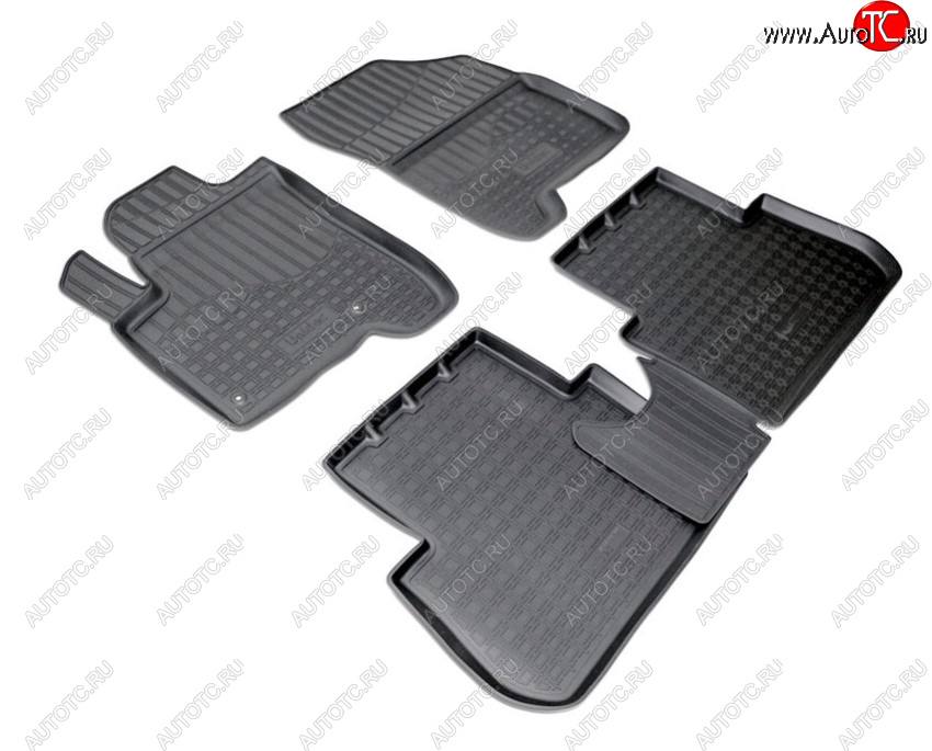 2 189 р. Комплект ковриков в салон Norplast Unidec CITROEN C3 Picasso дорестайлинг (2008-2012) (Цвет: черный)  с доставкой в г. Чебоксары