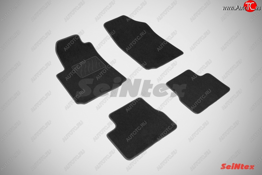 2 899 р. Износостойкие коврики в салон SeiNtex Premium LUX 4 шт. (ворсовые) CITROEN C3 FC/FN хэтчбэк (2002-2009)  с доставкой в г. Чебоксары