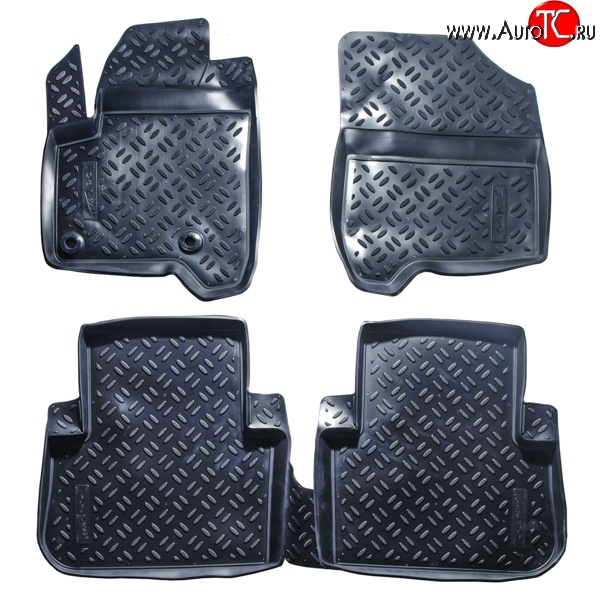 2 799 р. Комплект ковриков в салон Aileron 4 шт. (полиуретан) CITROEN C3 Picasso дорестайлинг (2008-2012)  с доставкой в г. Чебоксары