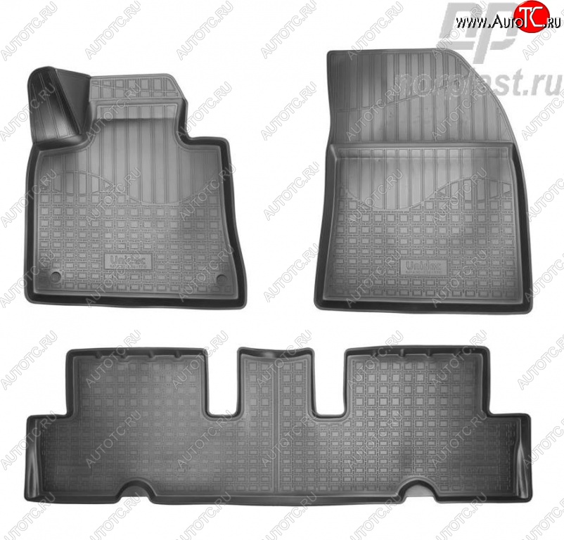 2 189 р. Коврики в салон Norplast Unidec CITROEN C4 Grand Picasso (2014-2016) (Цвет: черный)  с доставкой в г. Чебоксары