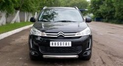 15 349 р. Одинарная защита переднего бампера диаметром 76 мм SLITKOFF  CITROEN C4 aircross (2012-2017)  с доставкой в г. Чебоксары. Увеличить фотографию 3
