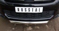 15 349 р. Одинарная защита переднего бампера диаметром 76 мм SLITKOFF  CITROEN C4 aircross (2012-2017)  с доставкой в г. Чебоксары. Увеличить фотографию 4