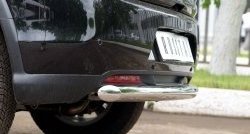 14 799 р. Одинарная защита заднего бампера из трубы диаметром 63 мм SLITKOFF  CITROEN C4 aircross (2012-2017)  с доставкой в г. Чебоксары. Увеличить фотографию 3