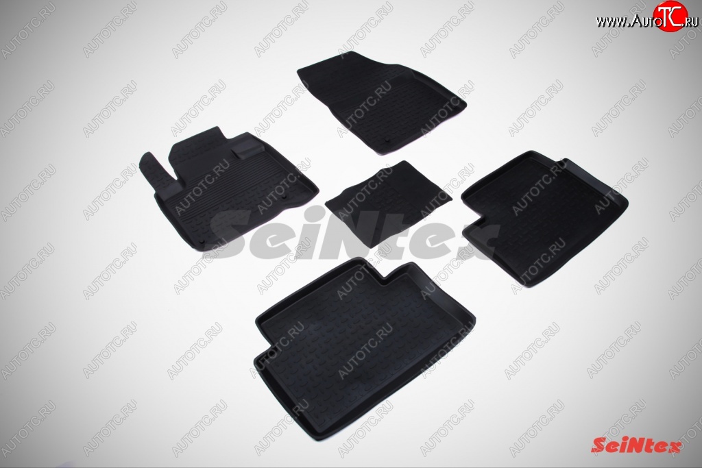 3 099 р. Износостойкие коврики в салон с высоким бортом SeiNtex Premium 4 шт. (резина) CITROEN C5 RD дорестайлинг, седан (2008-2017)  с доставкой в г. Чебоксары