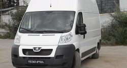 709 р. Накладки на зеркала RA  CITROEN Jumper  250 (2006-2014) (Поверхность шагрень)  с доставкой в г. Чебоксары. Увеличить фотографию 3