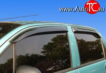 656 р. Комплект дефлекторов окон (ветровиков) 4 шт. Novline Daewoo Matiz M100 дорестайлинг (1998-2000)  с доставкой в г. Чебоксары