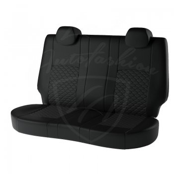10 299 р. Чехлы для сидений Lord Autofashion Турин Соты (экокожа) Daewoo Nexia рестайлинг (2008-2015) (Чёрный, вставка чёрная, строчка чёрная)  с доставкой в г. Чебоксары. Увеличить фотографию 2