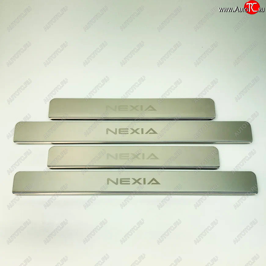2 179 р. Накладки порожков салона INOX Daewoo Nexia дорестайлинг (1995-2008) (Нержавеющая сталь)  с доставкой в г. Чебоксары