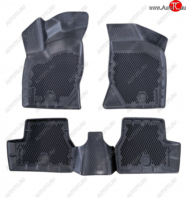 2 699 р. Коврики салона DELFORM ❞EVA 3D Premium❝ (термоэластопласт/ТЭП) Лада Калина 2192 хэтчбек (2013-2018)  с доставкой в г. Чебоксары
