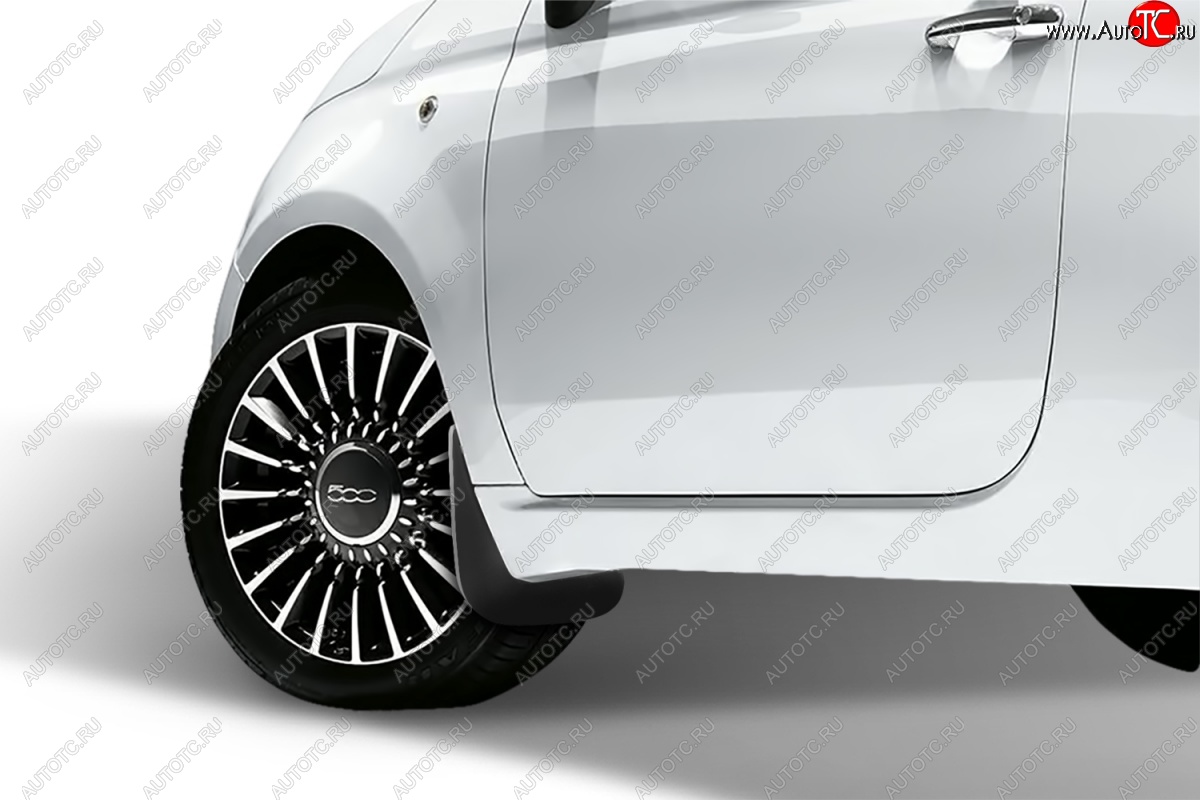 4 799 р. Передние брызговики Frosch  Fiat 500  312,FF (2007-2015) дорестайлинг хэтчбэк 3 дв.  с доставкой в г. Чебоксары