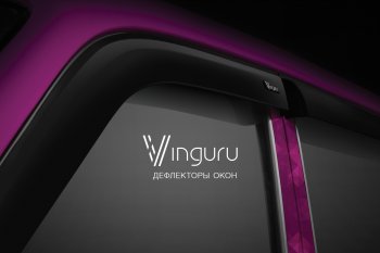 1 599 р. Дефлекторы окон Vinguru Fiat Albea 170 седан (2002-2012)  с доставкой в г. Чебоксары. Увеличить фотографию 3