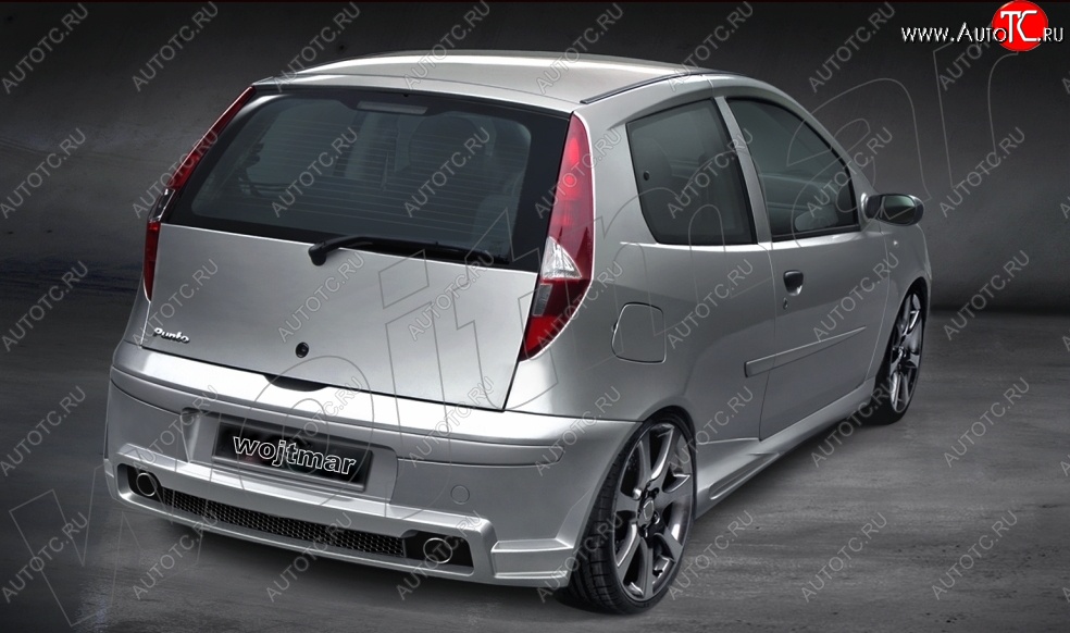 26 999 р. Задний бампер R1 Fiat Punto 188 хэтчбэк 3 дв. рестайлинг (2003-2007)  с доставкой в г. Чебоксары