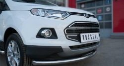 15 649 р. Одинарная защита переднего бампера диаметром 63 мм SLITKOFF  Ford EcoSport (2013-2019) дорестайлинг  с доставкой в г. Чебоксары. Увеличить фотографию 2