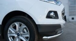 15 649 р. Одинарная защита переднего бампера диаметром 63 мм SLITKOFF  Ford EcoSport (2013-2019) дорестайлинг  с доставкой в г. Чебоксары. Увеличить фотографию 4