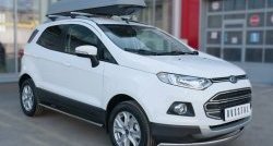 13 749 р. Защита переднего бампера (Ø75х42 мм, нержавейка) Russtal Ford EcoSport дорестайлинг (2013-2019)  с доставкой в г. Чебоксары. Увеличить фотографию 4