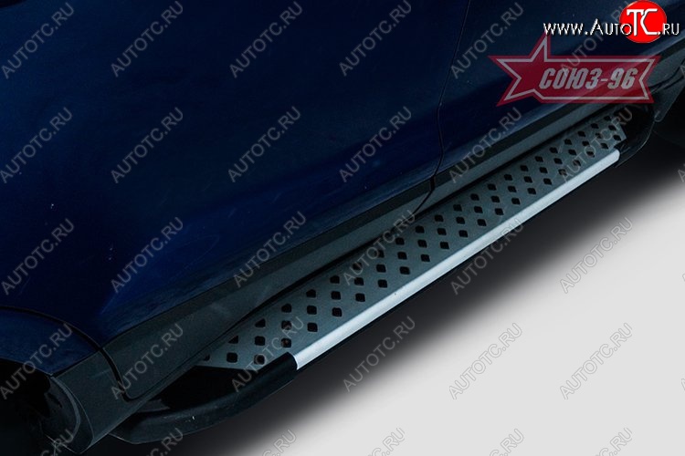 8 864 р. Пороги из алюминиевого профиля Souz-96  Ford EcoSport (2013-2019) дорестайлинг  с доставкой в г. Чебоксары