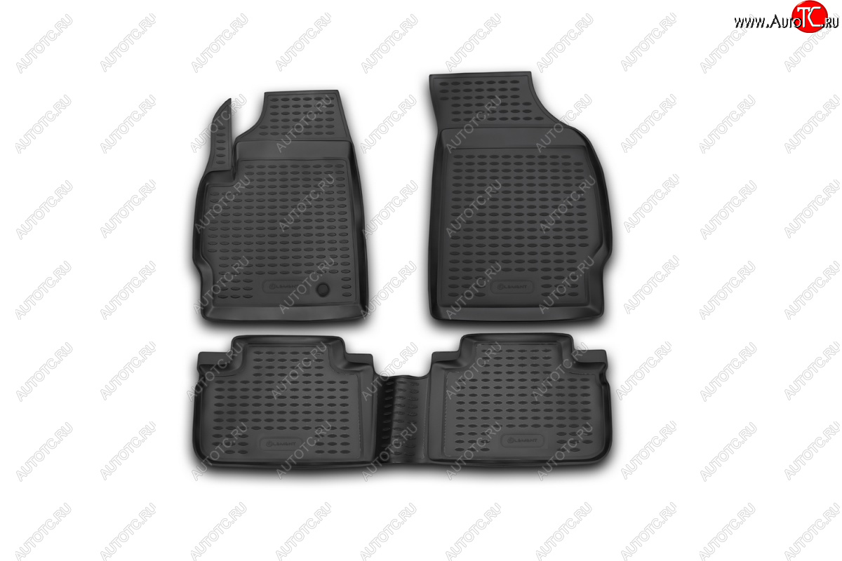 3 589 р. Комплект ковриков салона Element (полиуретан) Ford Escape 2 (2008-2012) (Черные)  с доставкой в г. Чебоксары