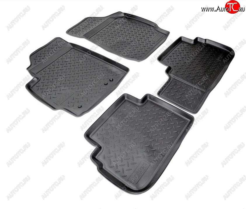 2 399 р. Комплект ковриков в салон Norplast Unidec Ford Escape 2 (2008-2012) (Цвет: черный)  с доставкой в г. Чебоксары